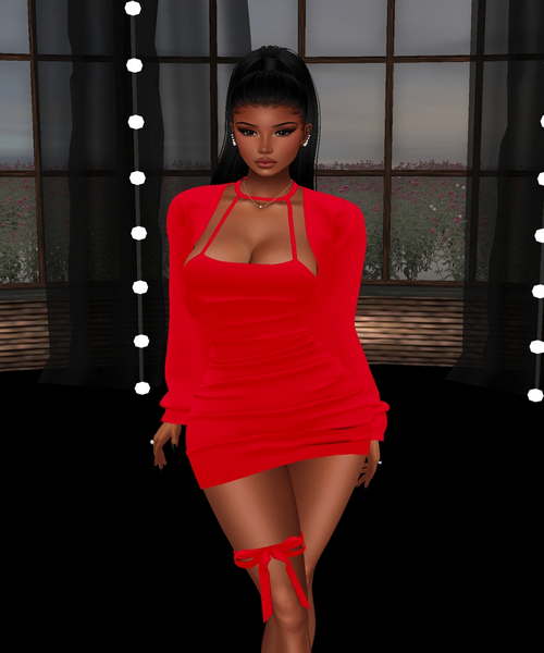 PARTY DRESS red