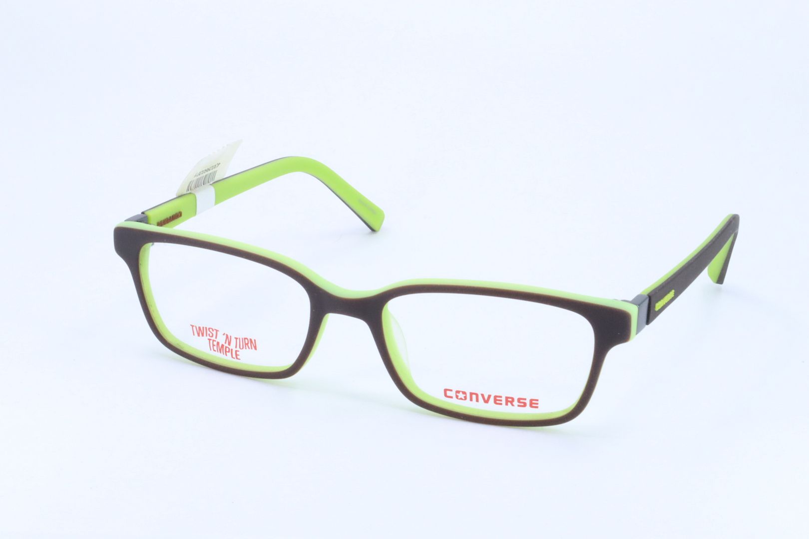 Converse K020 Brown Rectangle Unisex Full Rim 48-16-125 Eyeglasses Frames main product image