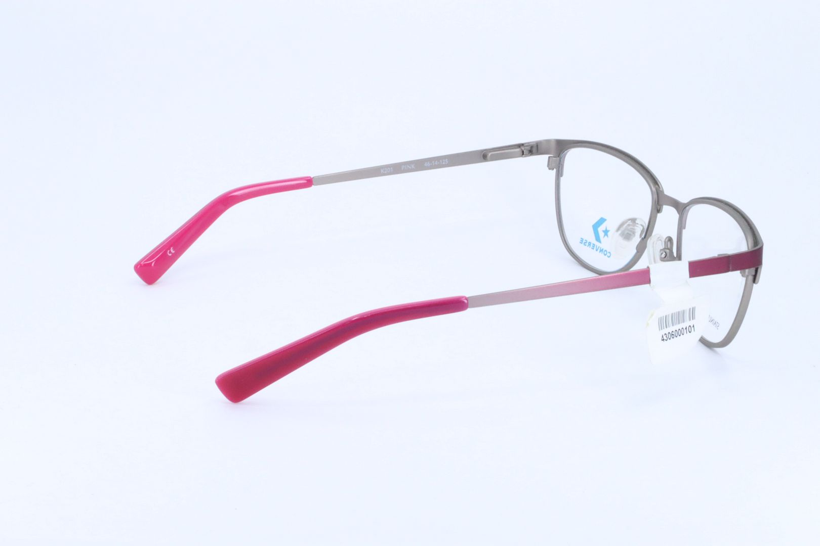 Converse K201 Pink Cat Eye Girls Full Rim 46-14-125 Eyeglasses Frames product image view 3