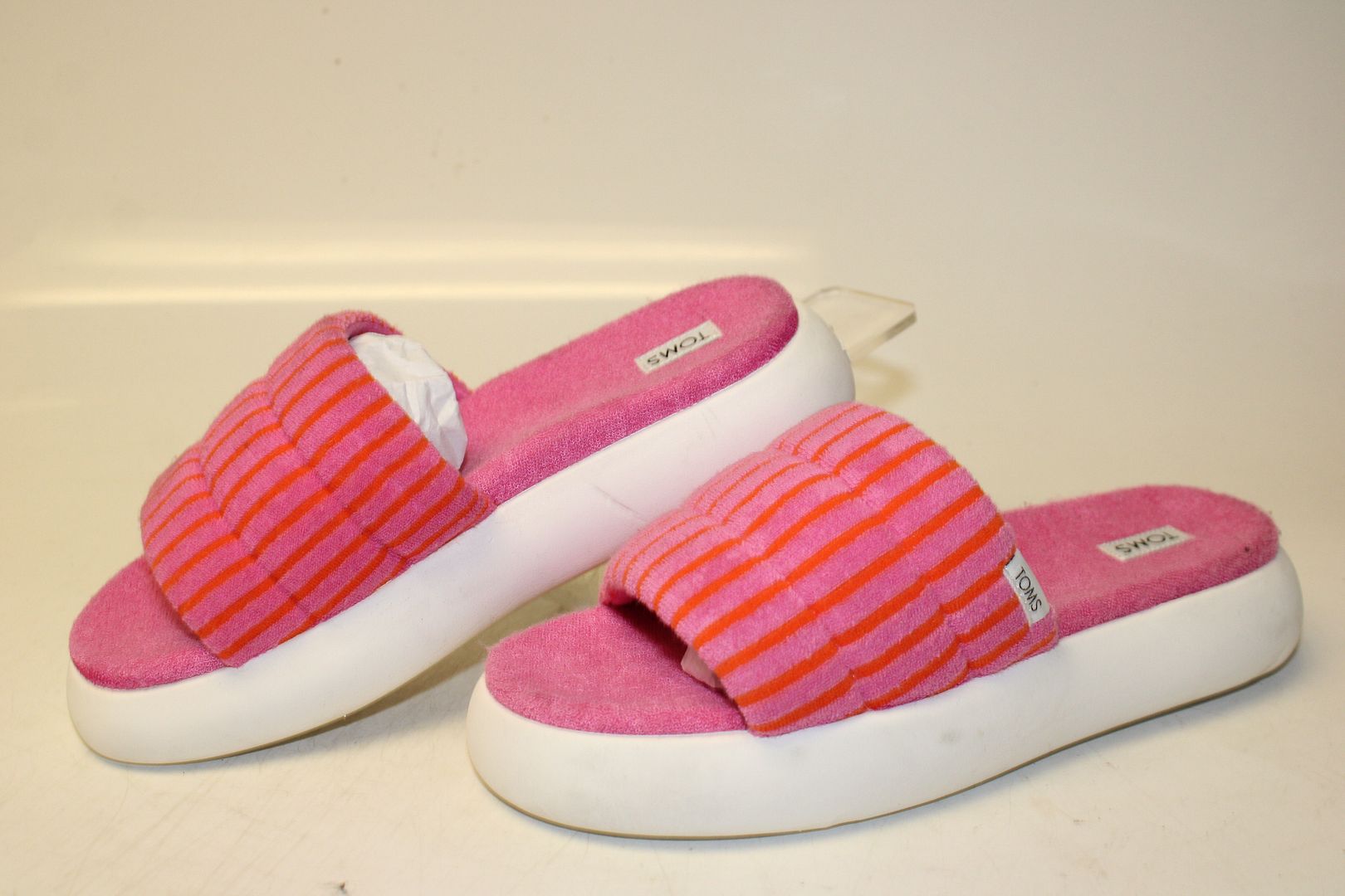 TOMS Mallow Slide Terry - Pink Striped