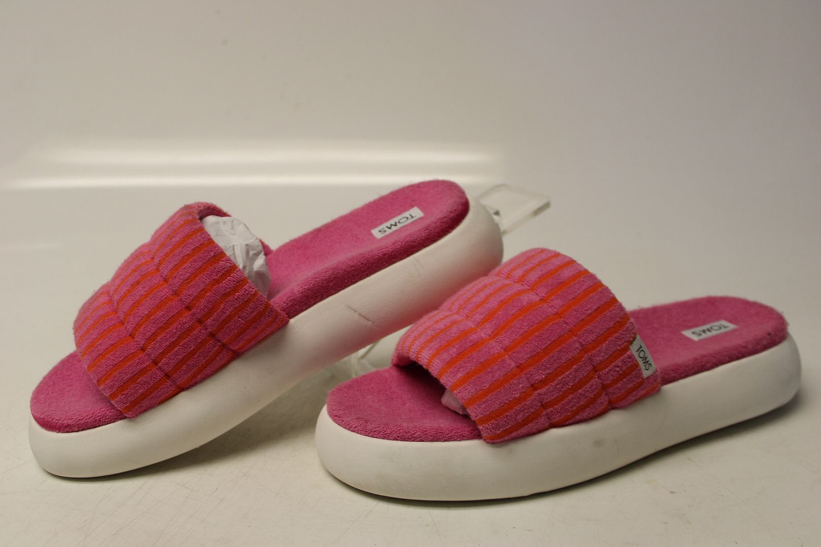 TOMS Mallow Slide Terry - Pink Striped