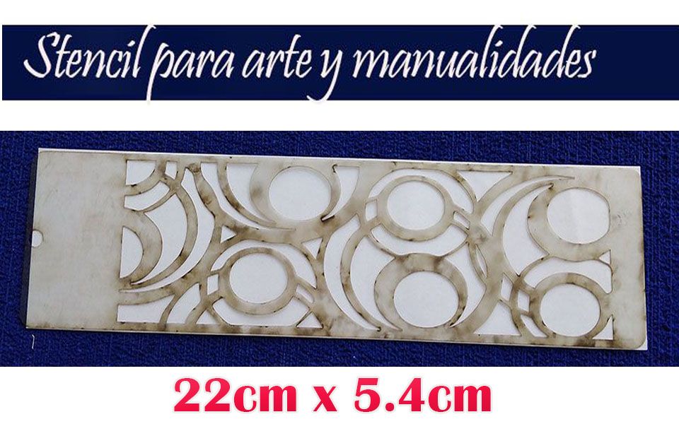 Stencil de círculos plantilla para artes pasta y repujadores