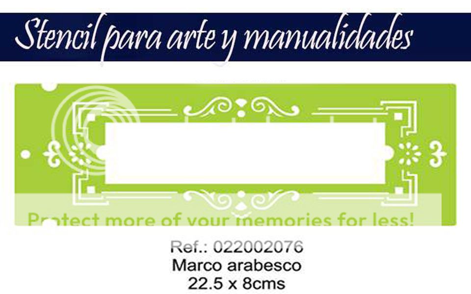 Stencil Plantilla marco arabesco Para Artes Y Manualidades fomy