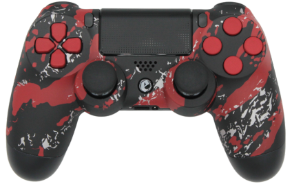 ps4 custom red splash modded eSports Pro Controller