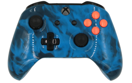 XB1 custom blue fire modded eSports Pro Controller
