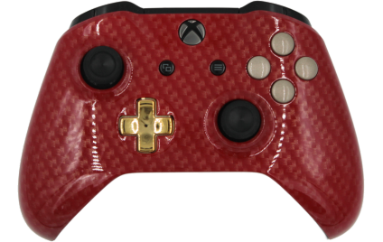 XB1 custom red carbon modded eSports Pro Controller