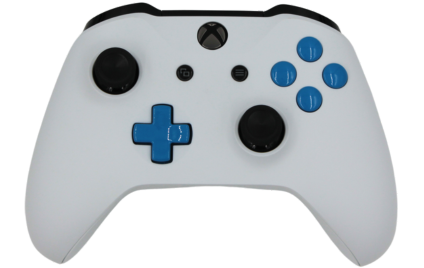 XB1 custom white blue modded eSports Pro Controller