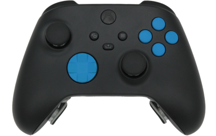 XBX custom black blue modded eSports Pro Controller