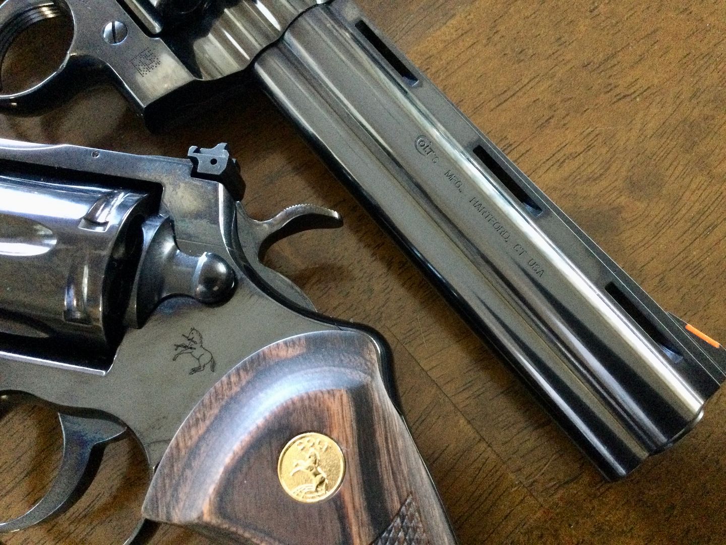 2024 Polished Blue Python side by side with 1984 Royal Blue Python ...