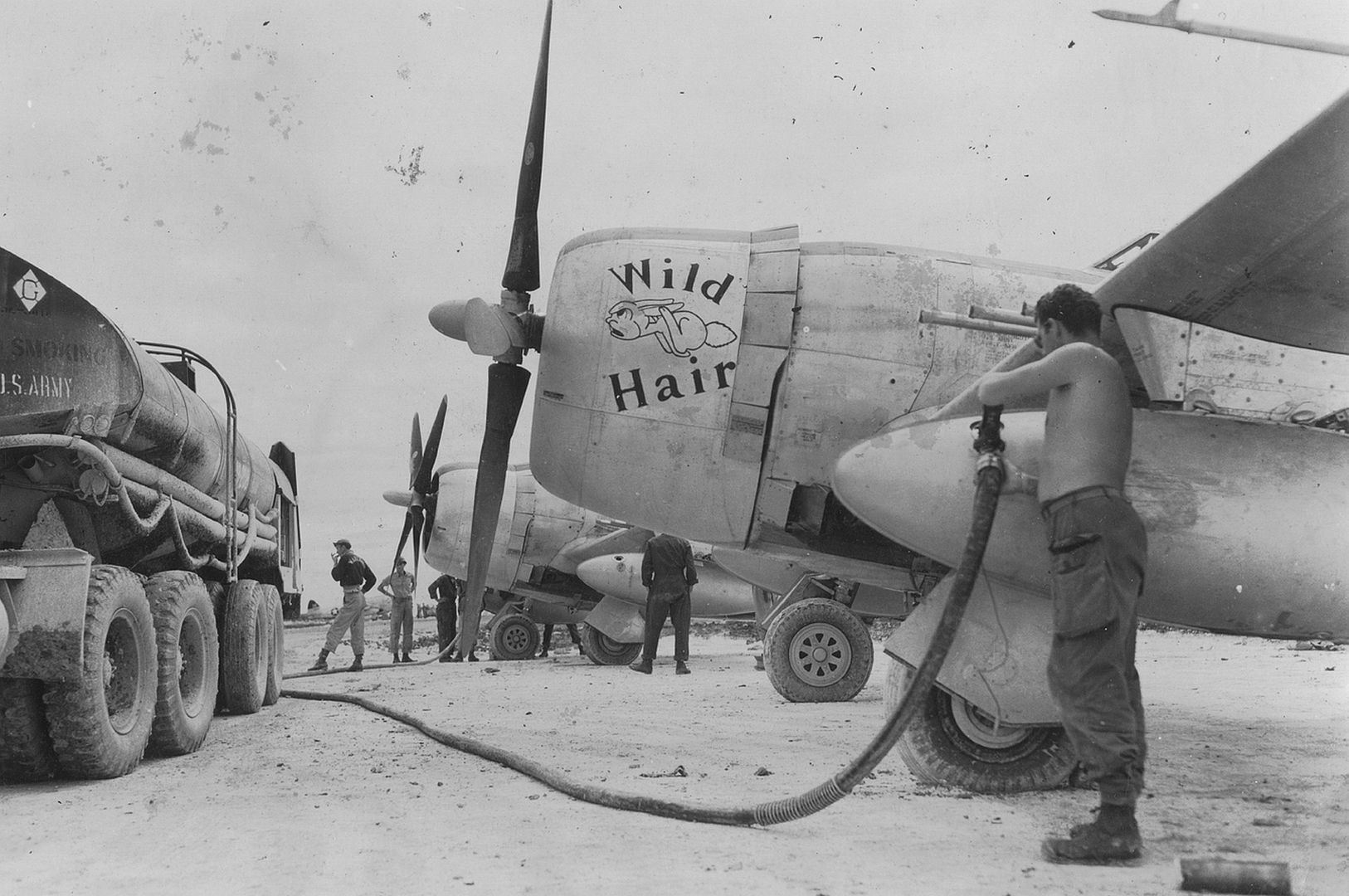 318th Fighter Group 73rd Fighter Squadron On Ie Shima Japan 1945