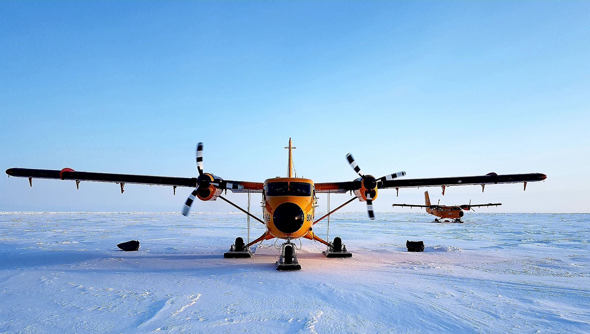 138 Twin Otters Start Their Engines On A Cold Morning North Of Deadhorse Alaska During ARCEX 21