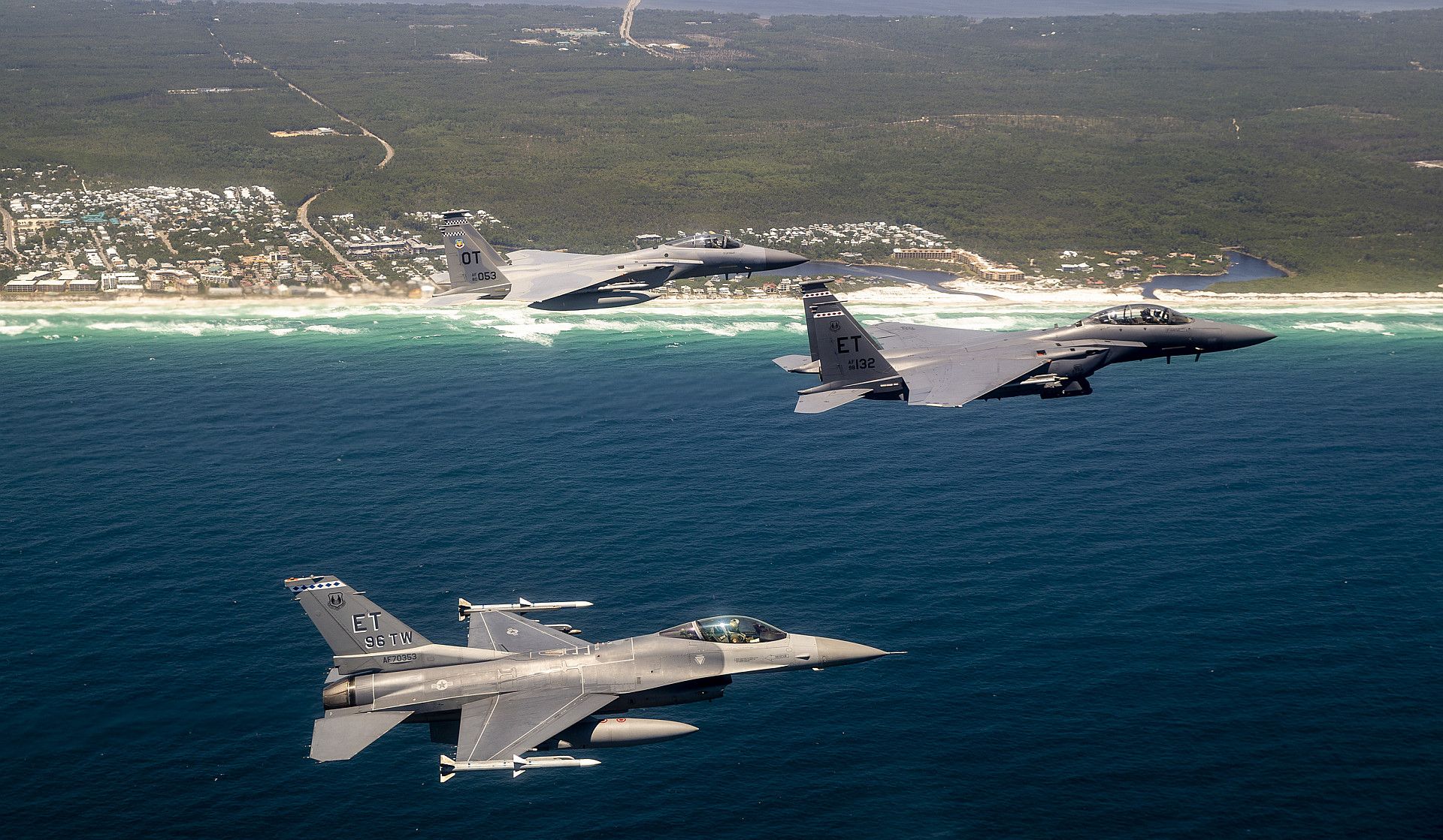 53rd Wing And 96th Test Wing Aircraft Soar Over Northwest Florida May 14 1