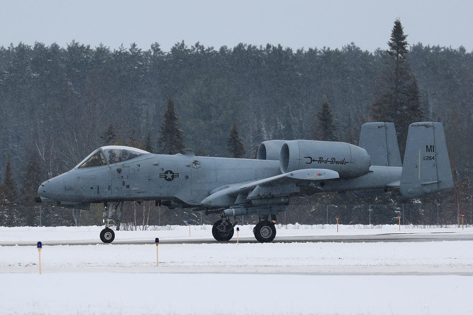 10 Thunderbolt II Aircraft From The 107th Fighter Squadron At Selfridge Air National Guard Base Michigan