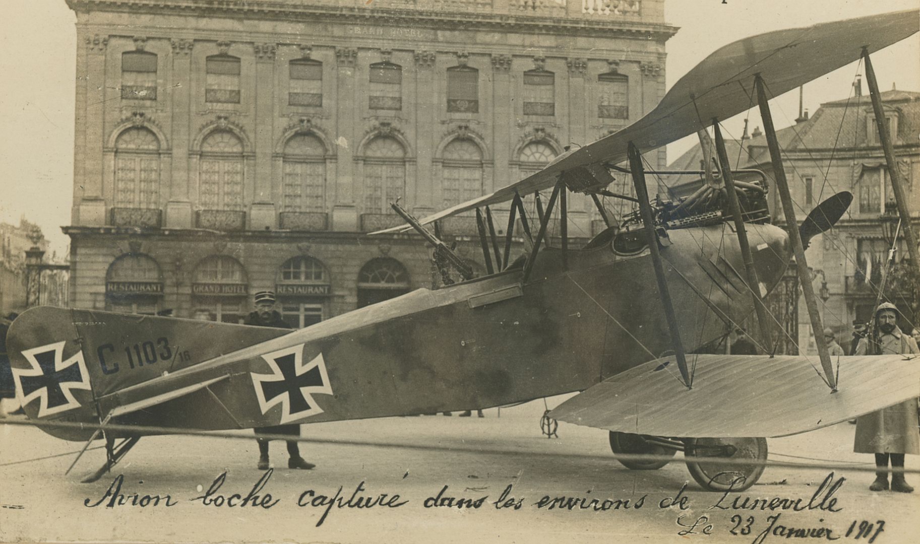 IV Biplane Tail Number C1103 Parked In The Place Stanislas In Nancy France 1917