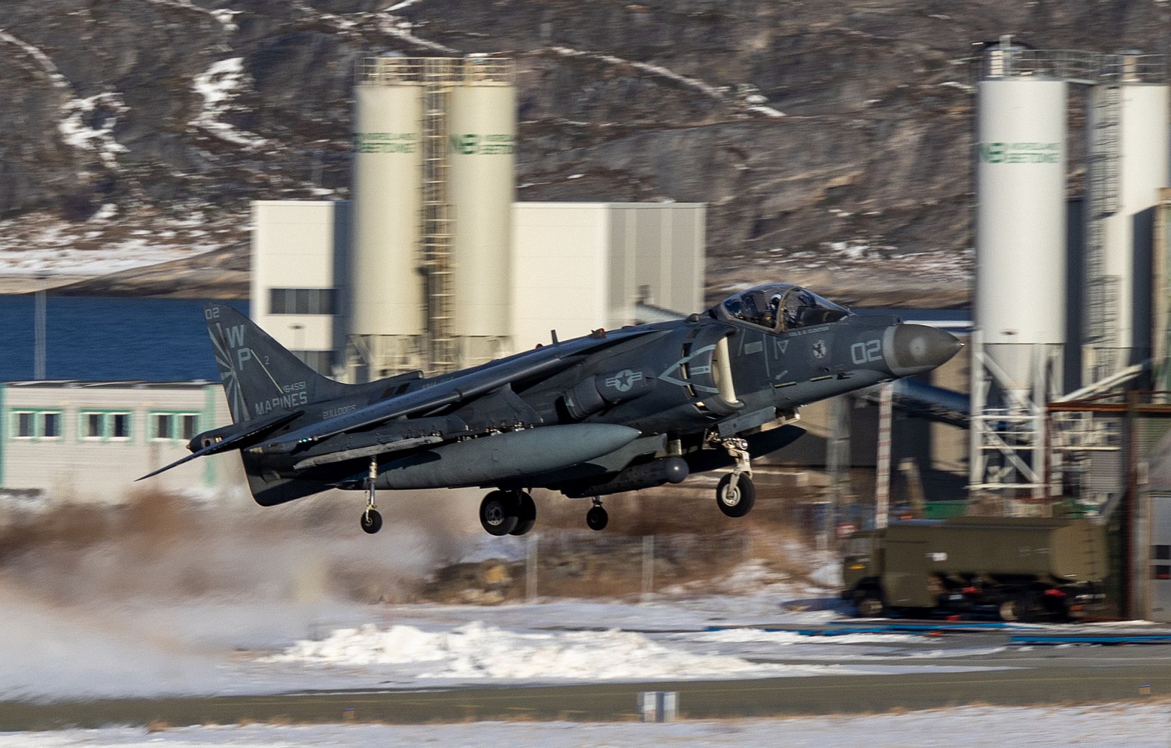 8B Harrier II Takes Off From Norwegian Air Base Bod During Exercise Cold Response 2022 March 31 2022