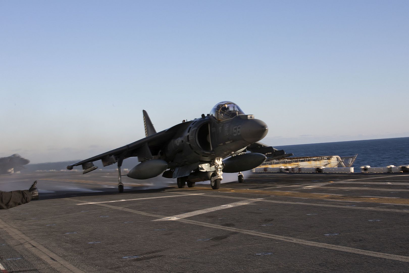 8B Harrier With Marine Attack Squadron 542 Conducts Flight Operations Aboard Amphibious Assault Ship USS Kearsarge During Composite Training Unit Exercise