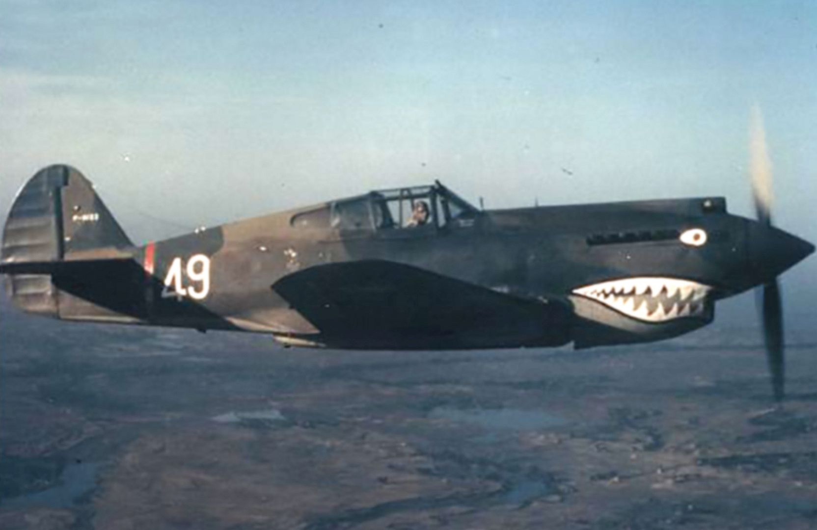AVG Curtiss Hawk 81A 23FG3PS White 49 Tommy Haywood Burma 1942