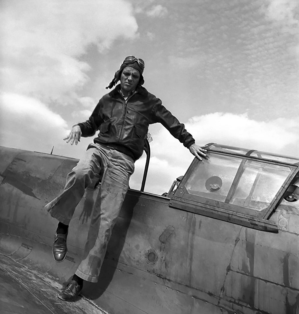AVG Pilot Franck Lawler Returns From A Mission Mingladon Air Field Near Rangoon Burma 1942