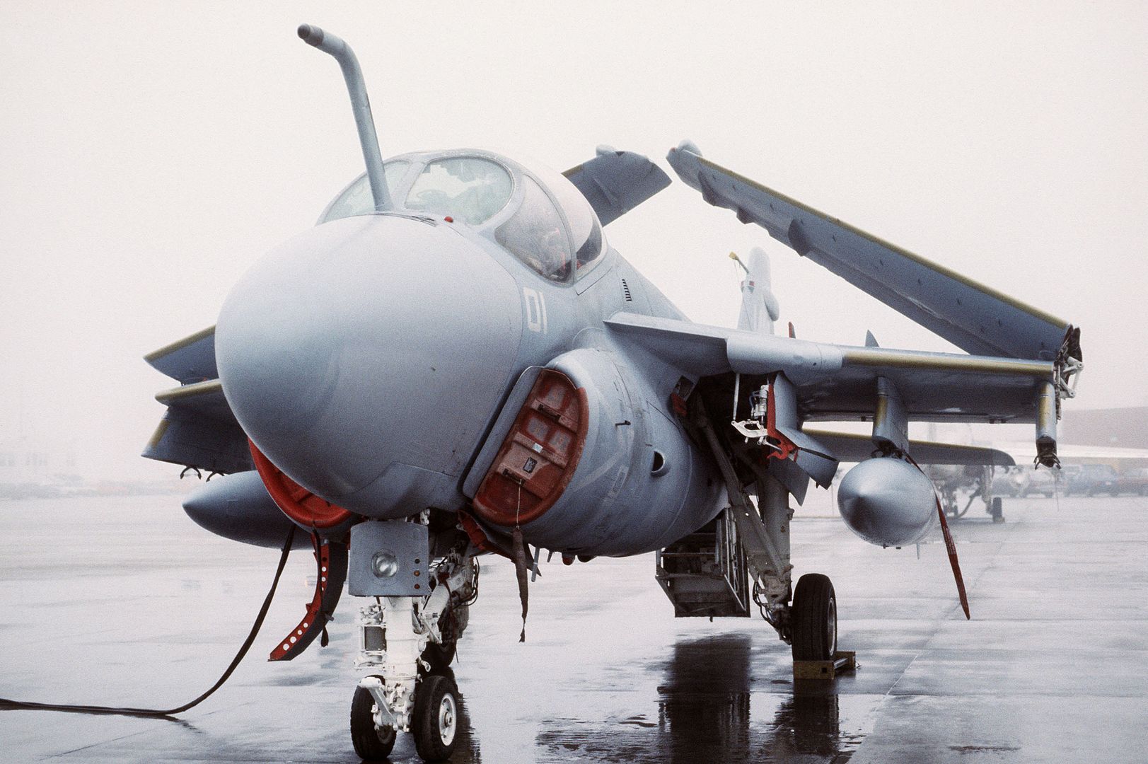 A 6 Intruder Aircraft From The Marine All Weather Medium Attack Squadron 224 Parked On The Flight Line 3