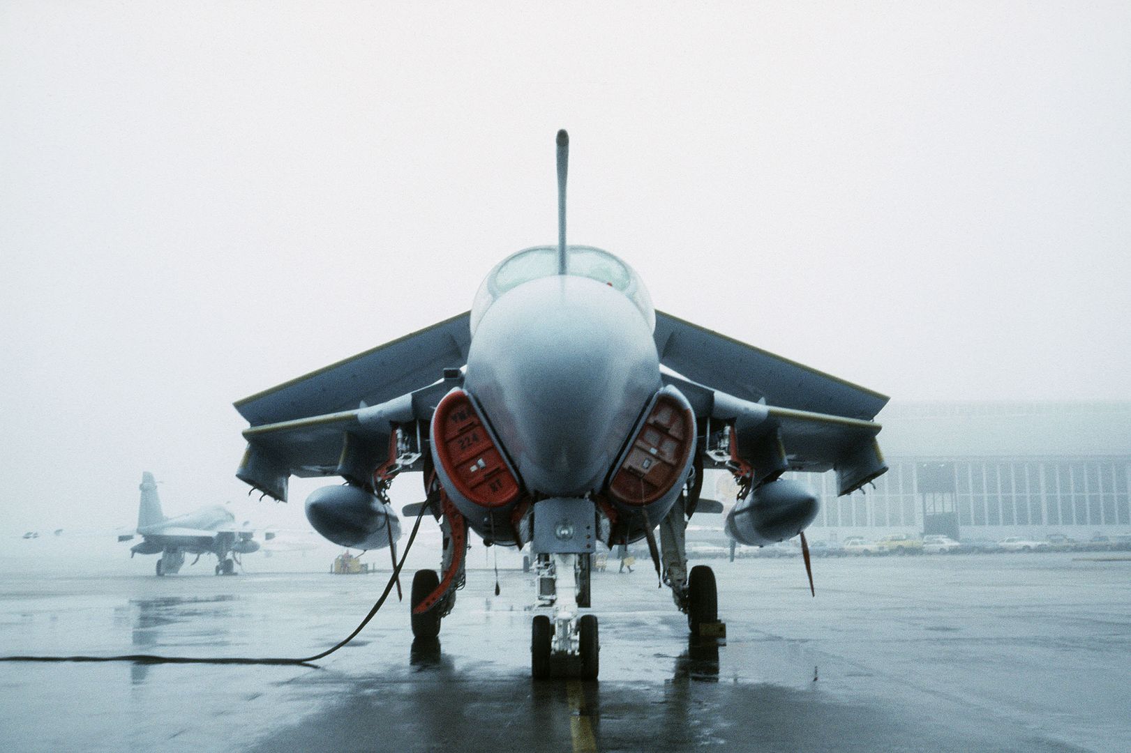 A 6 Intruder Aircraft From The Marine All Weather Medium Attack Squadron 224 Parked On The Flight Line 4