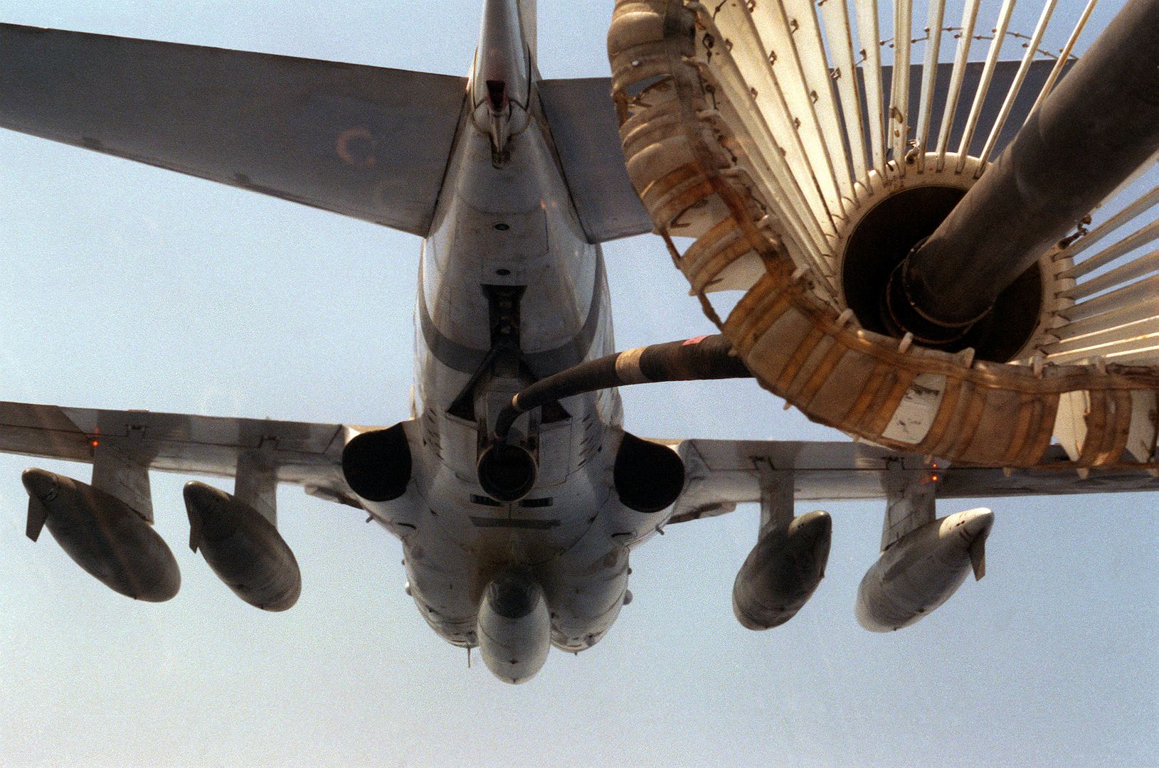 A KA 6D Intruder Aircraft Conducts An Aerial Refueling Operation