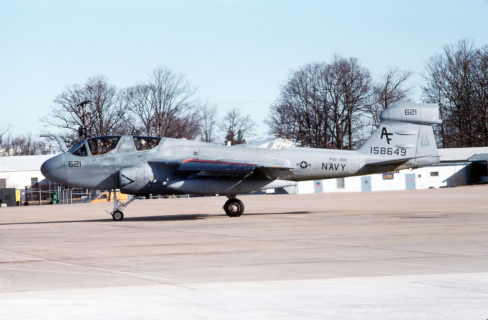 A Left Side View Of A Tactical Electronic Warfare Squadron 209