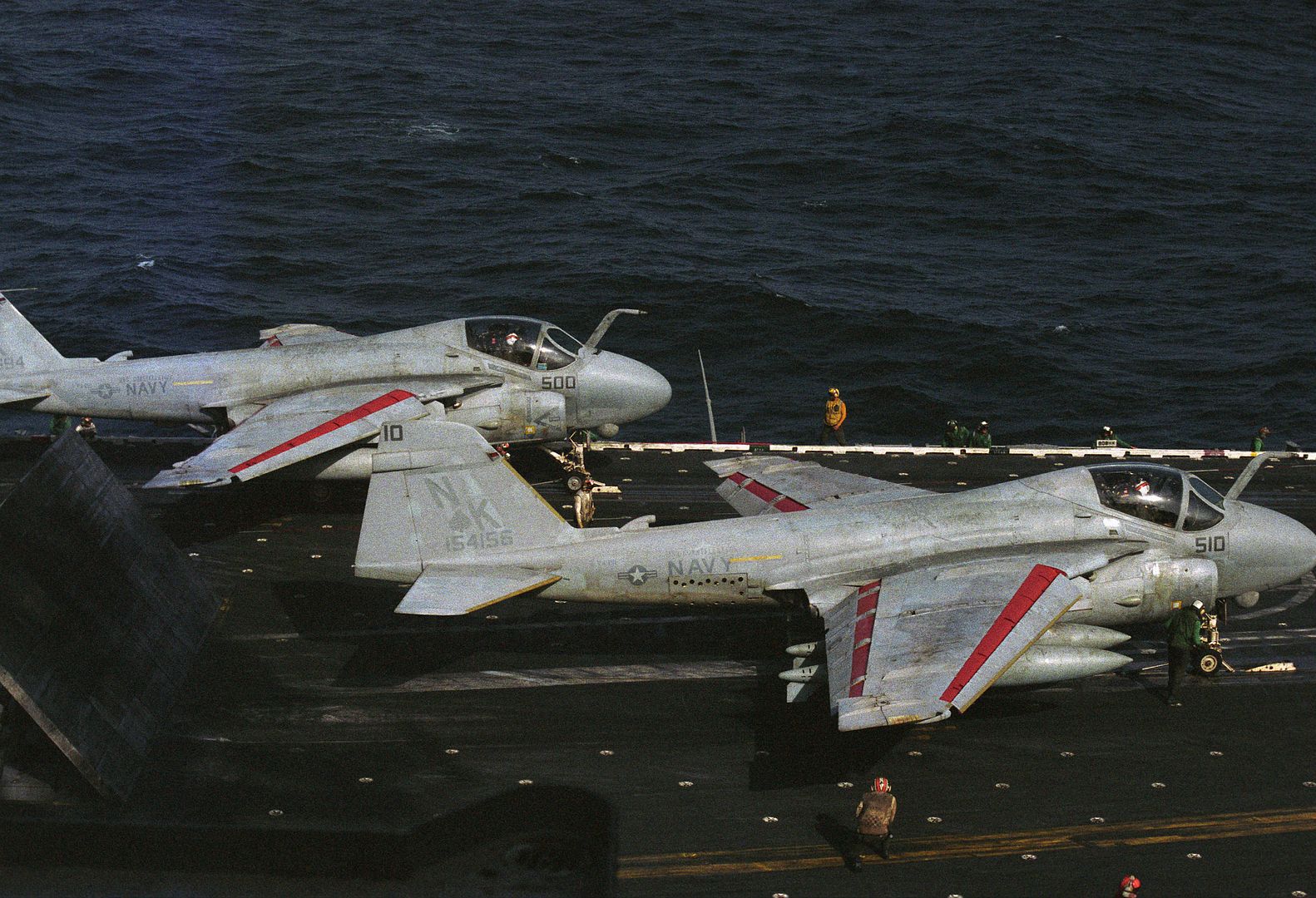 A Pair Of US Navy A 6E Intruder Aircraft Attack Squadron 196 Main Battery Naval Air Station Whidley Island