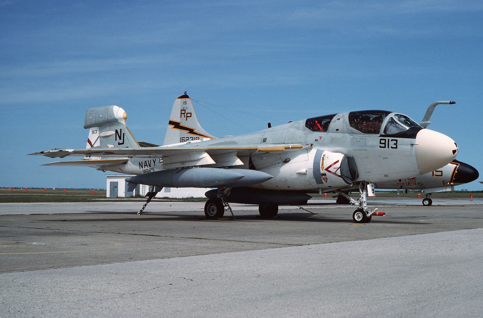 6B Prowler Aircraft Parked On The Flight Line