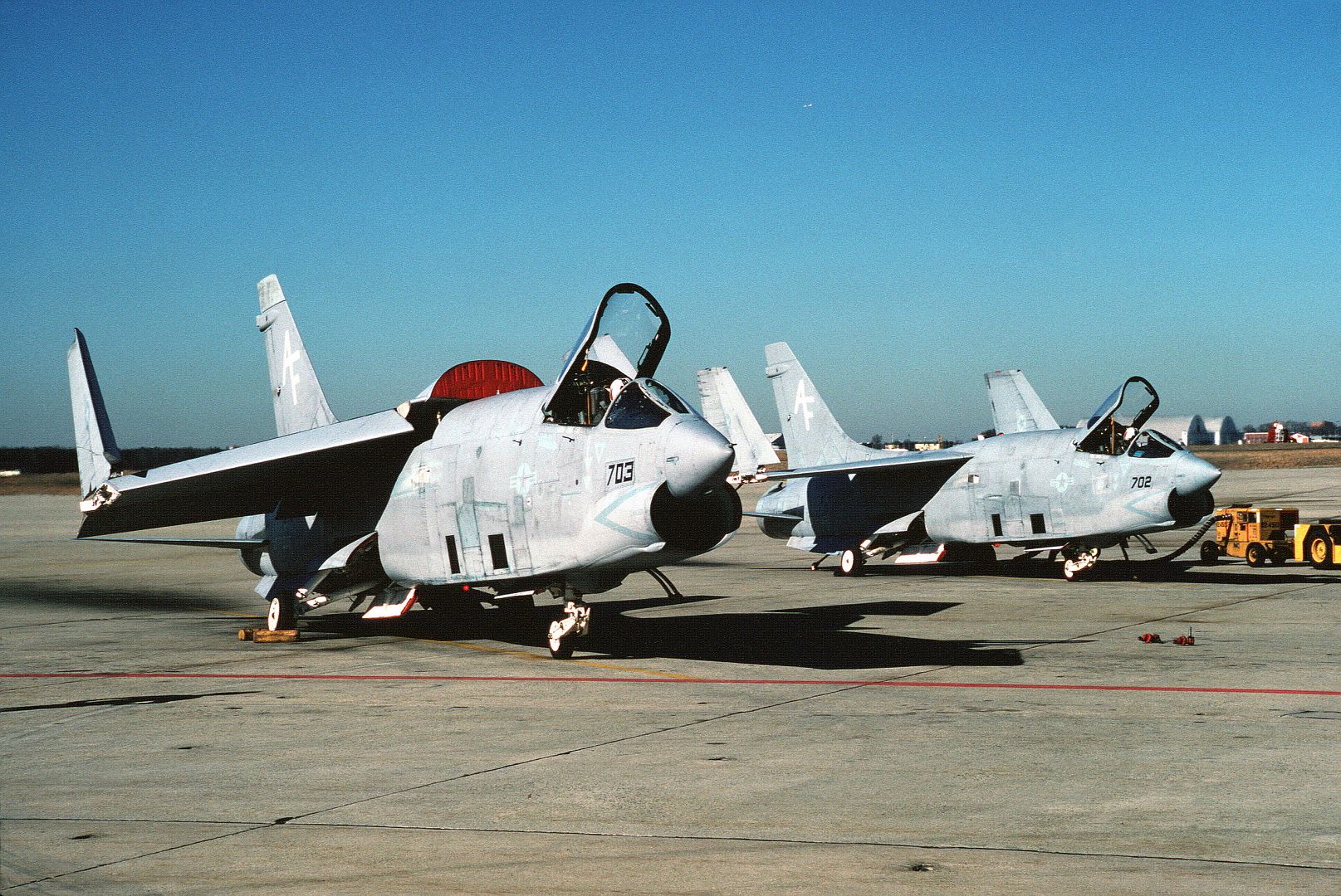 8G Crusader Aircraft Parked On The Flight Line