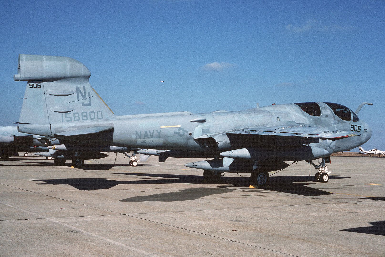 A Right Side View Of A Tactical Electronic Warfare Squadron 129