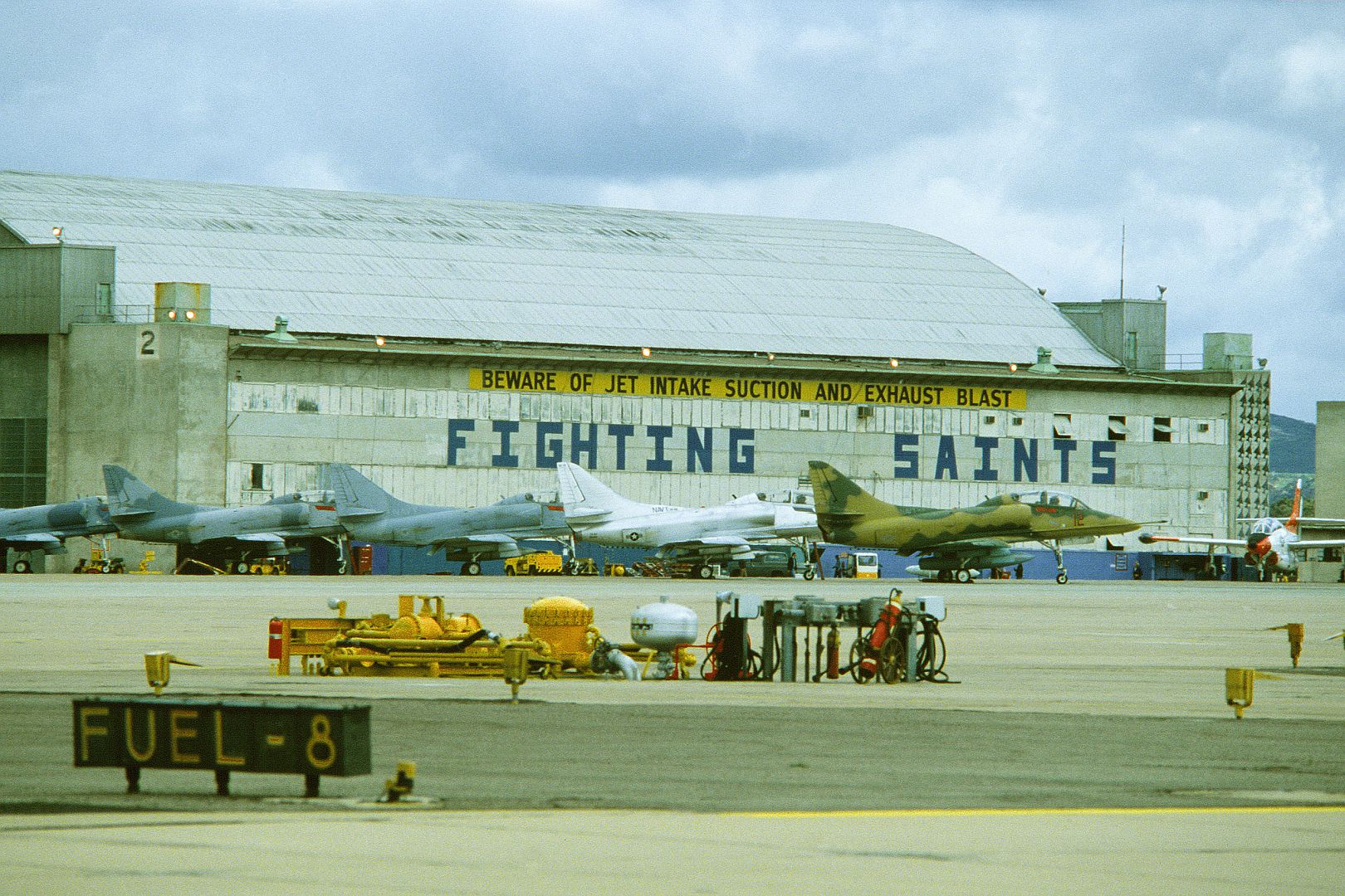 4 Skyhawk Aircraft On The Flight Line During Exercise Gallant Eagle 82