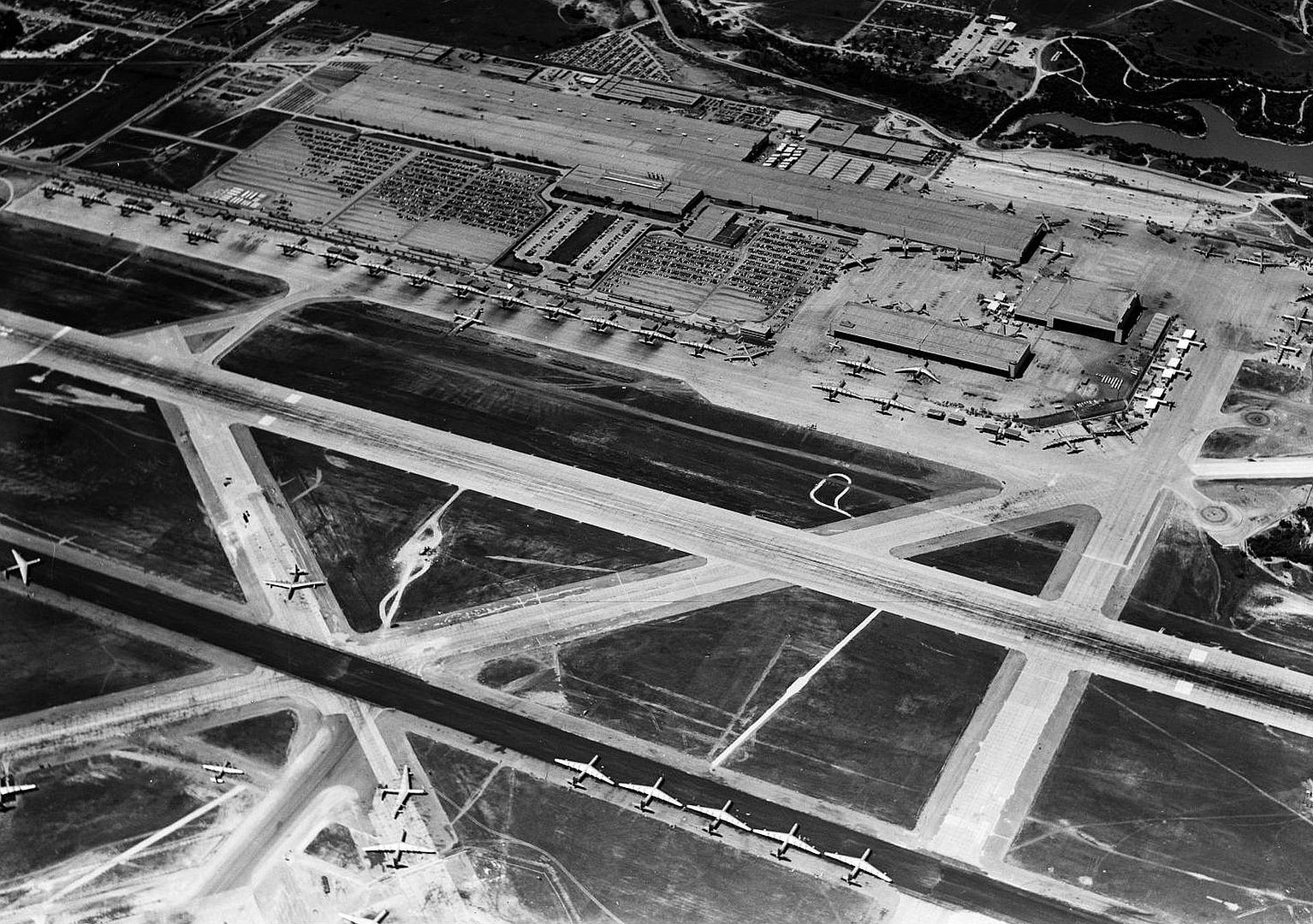 Aerial View Of Convair Fort Worth Texas Aerial View Of Convair Fort Worth Texas