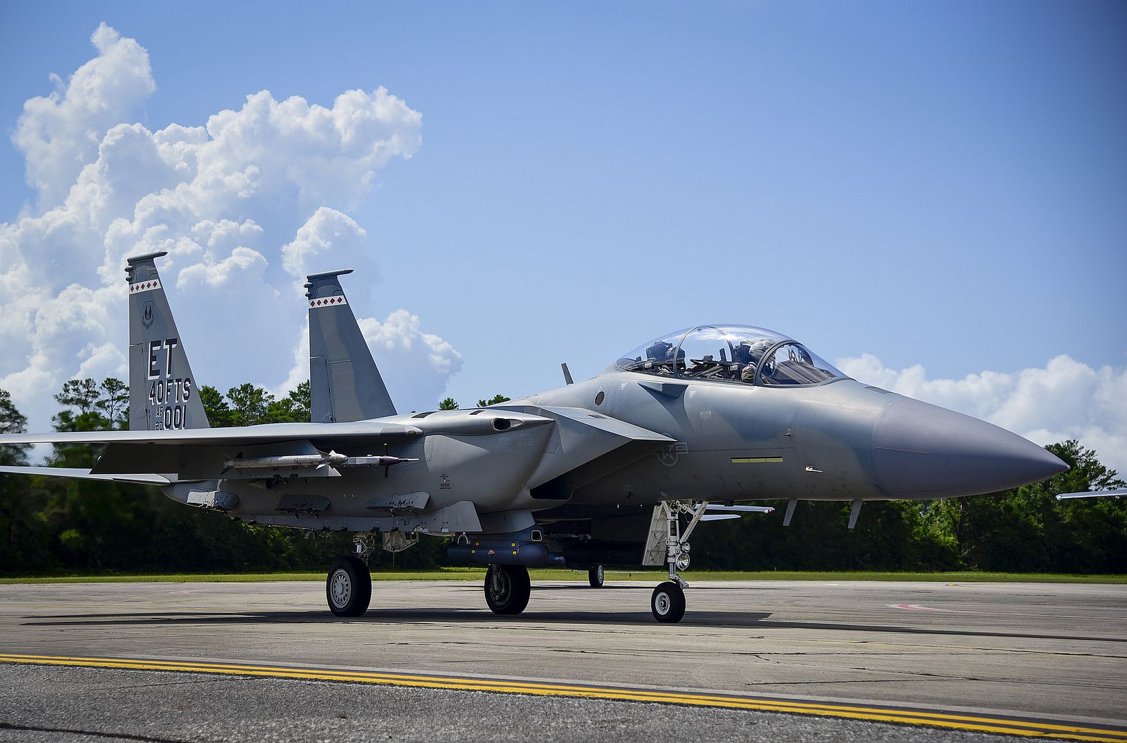 15EX Eagle II Pilot Prepares For Taxis For A Sortie At Eglin Air Force Base