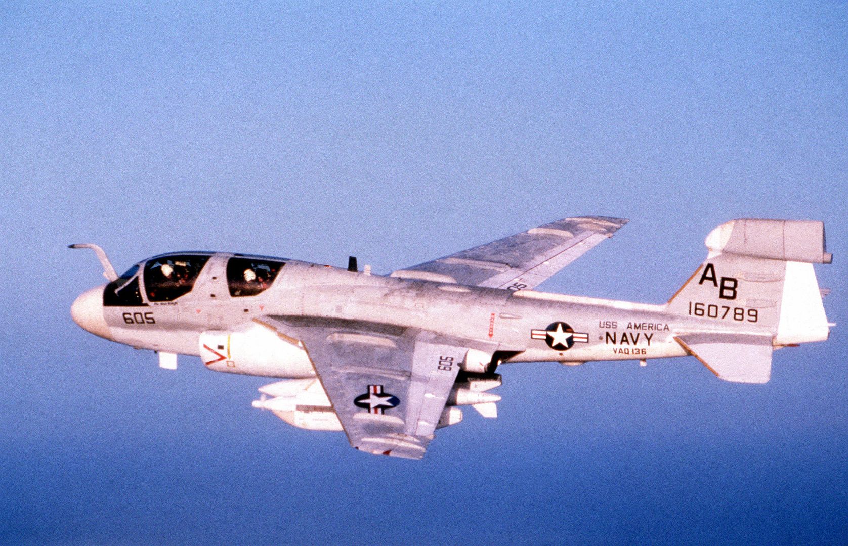 6B Prowler Aircraft Assigned To Tactical Electronic Warfare Squadron 136