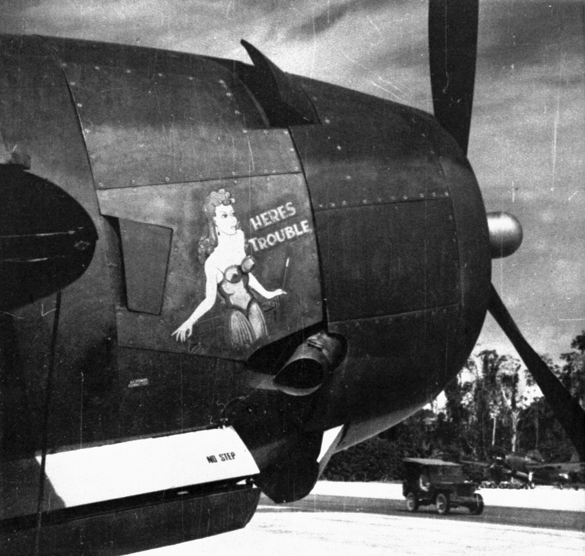 Nose Art Shows A Woman And Heres Trouble Nose Art Shows A Woman And Heres Trouble