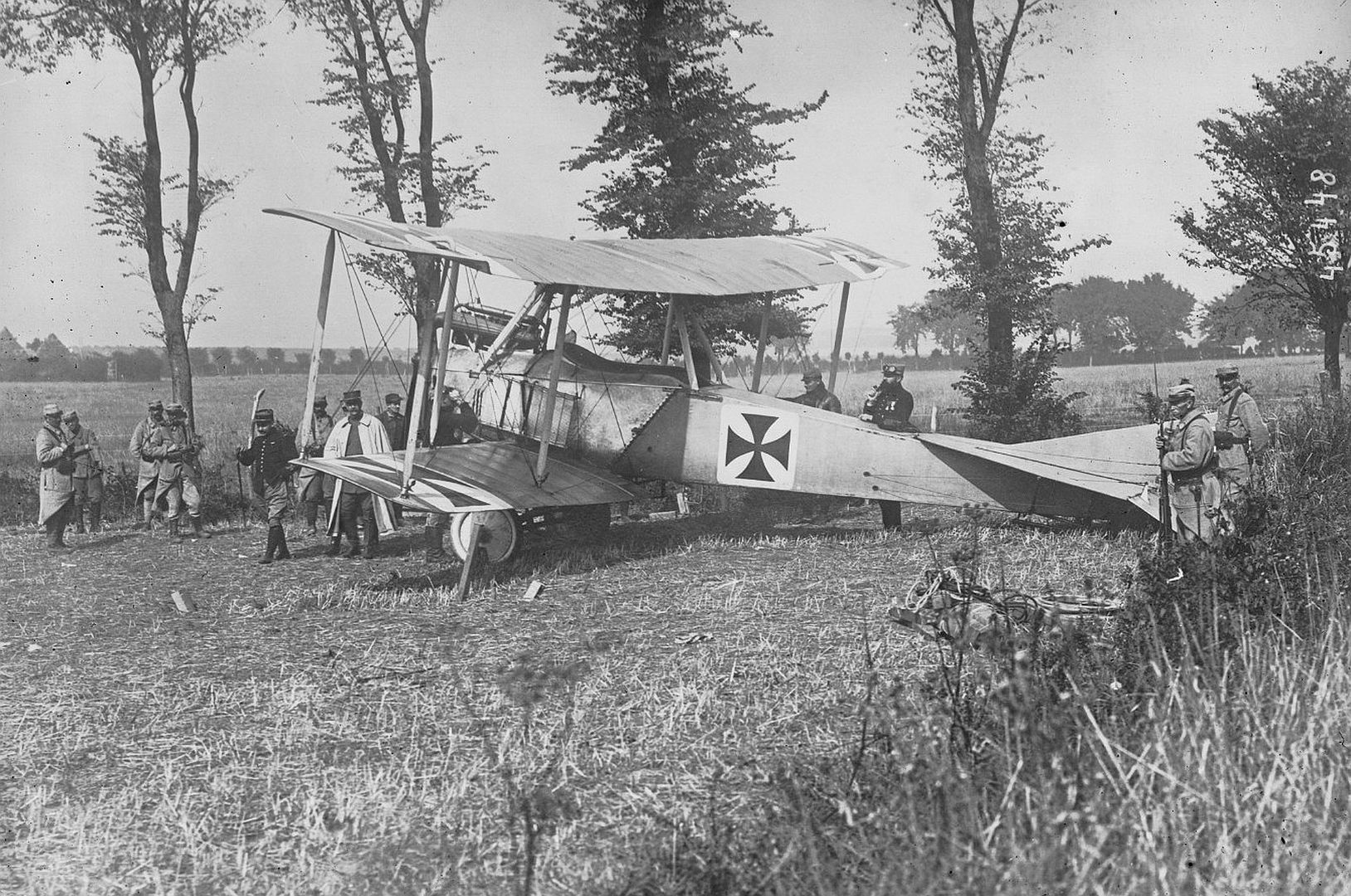 Aviatik Lands Near Calais On September 6th 1915