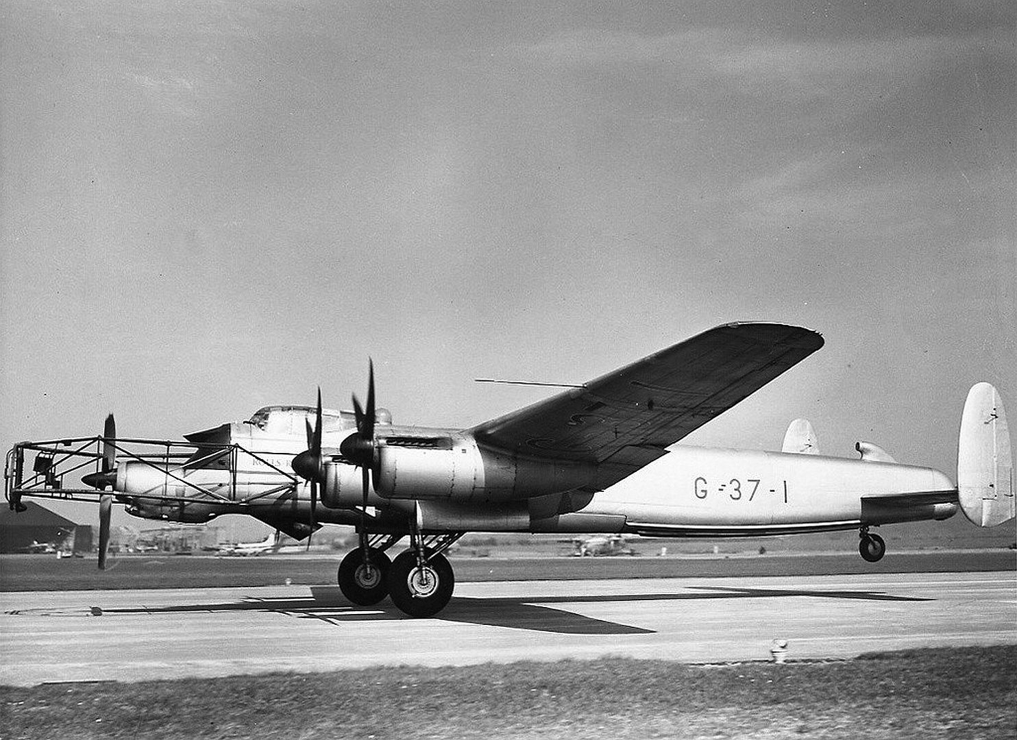 1 With Rolls Royce Tyne Turboprop In Nose For Icing Trials 1 With Rolls Royce Tyne Turboprop In Nose For Icing Trials
