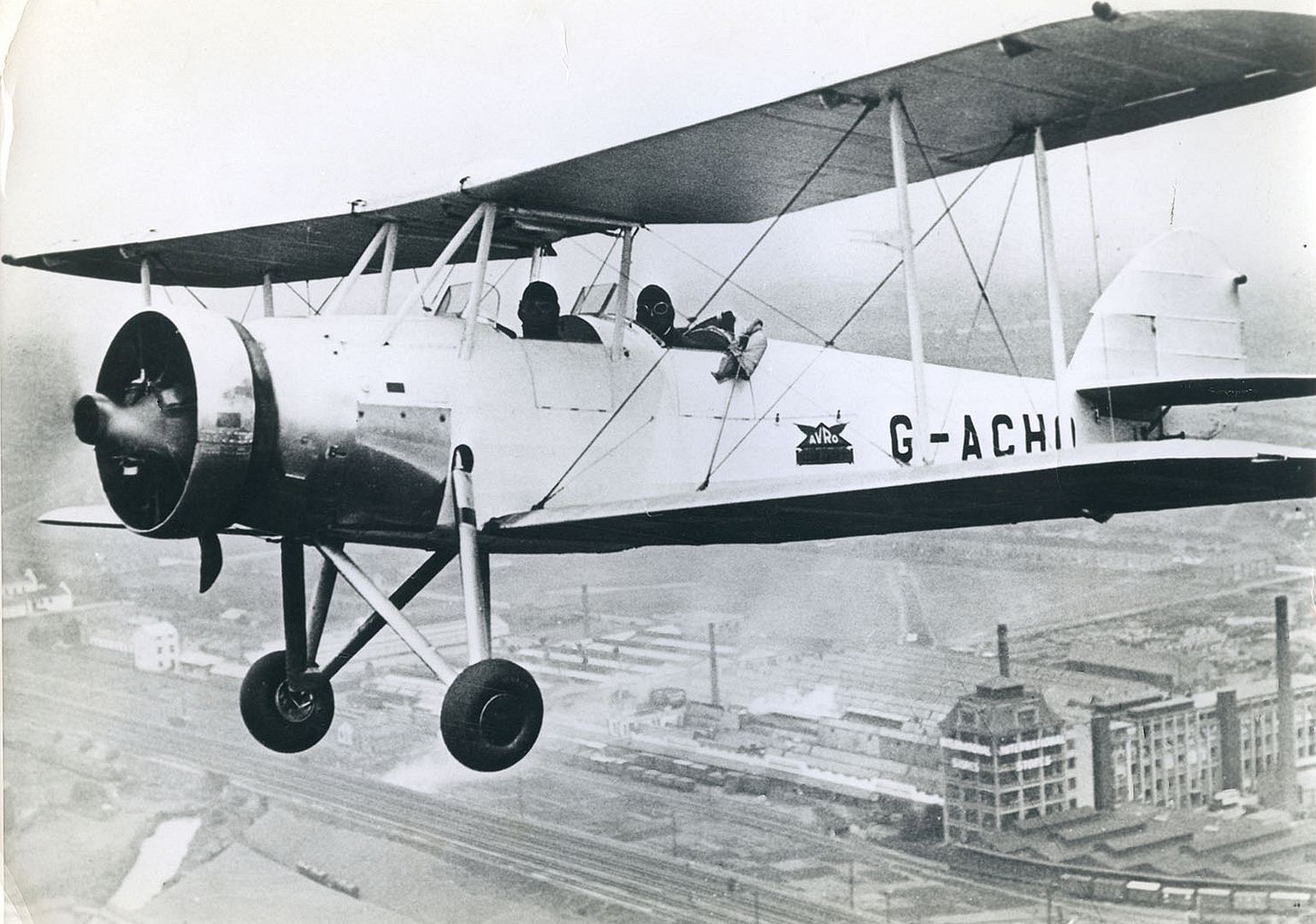 Avro Cadet Over Manchester 1937 Avro Cadet Over Manchester 1937