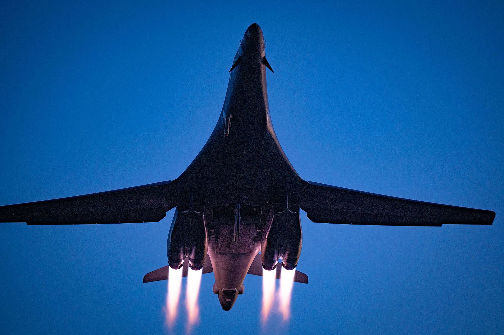 1B Lancer With The 9th Expeditionary Bomb Squadron From Dyess Air Force Base Texas Takes Off In Support Of Bomber Task Force Europe At Mor N Air Base Spain April 23 2024