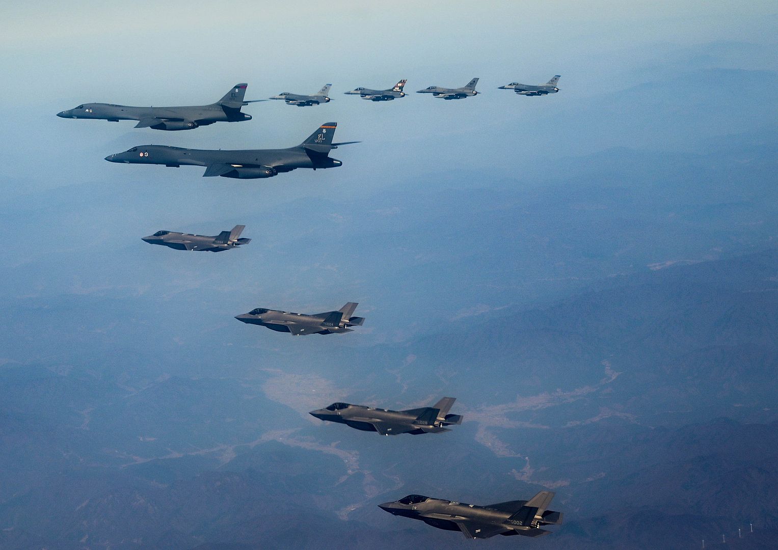 1B Strategic Bombers Over The Republic Of Korea March 19 2023