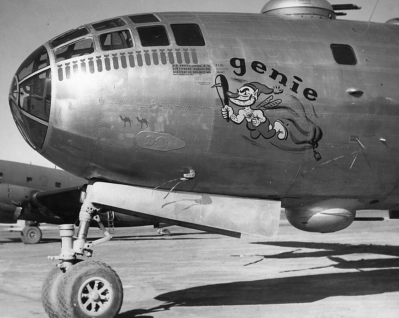 29A First Superfortress To Land In Australia Genie Arrived At Mascot New South Wales