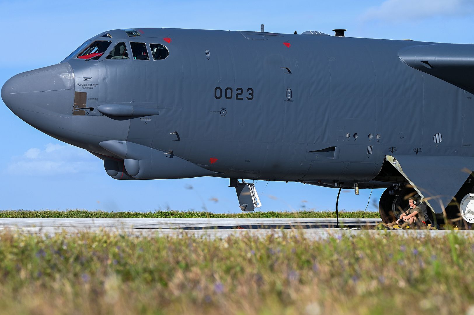 52H Stratofortress Assigned To The 23rd Expeditionary Bomb Squadron For Take Off At Andersen Air Force Base Guam