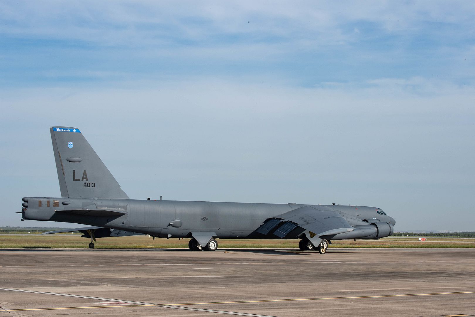 52H Stratofortress Assigned To The 2nd Bomb Wing Barksdale Air Force Base Taxis As It Prepares For Takeoff At Moron Air Base Spain May 21 2021