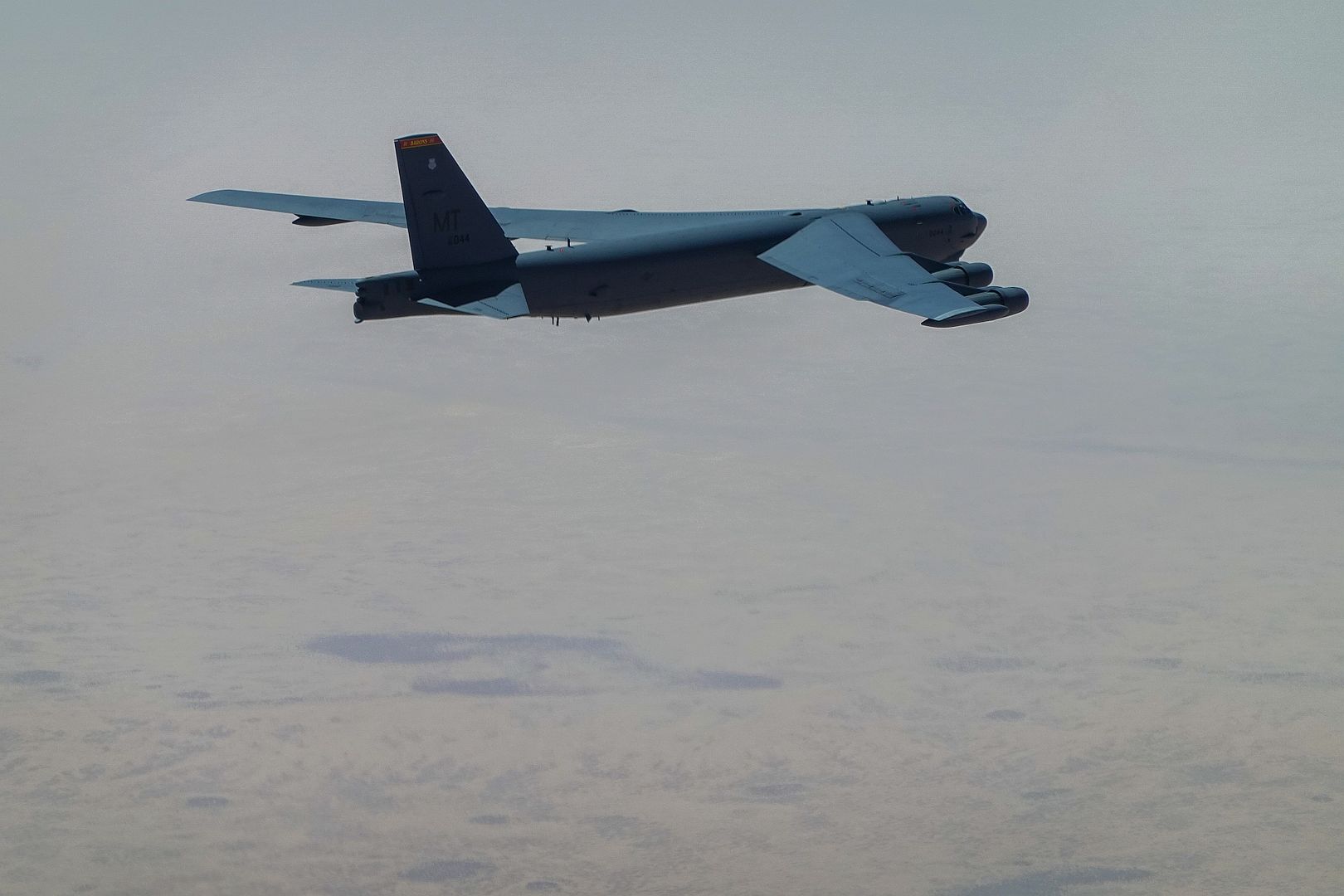 52H Stratofortress Assigned To The 69th Expeditionary Bomb Squadron RAF Fairford England Flew A Bomber Task Force Mission To Southeastern Mauritania 52H Stratofortress Assigned To The 69th Expeditionary Bomb Squadron RAF Fairford England Flew A Bomber Task Force Mission To Southeastern Mauritania