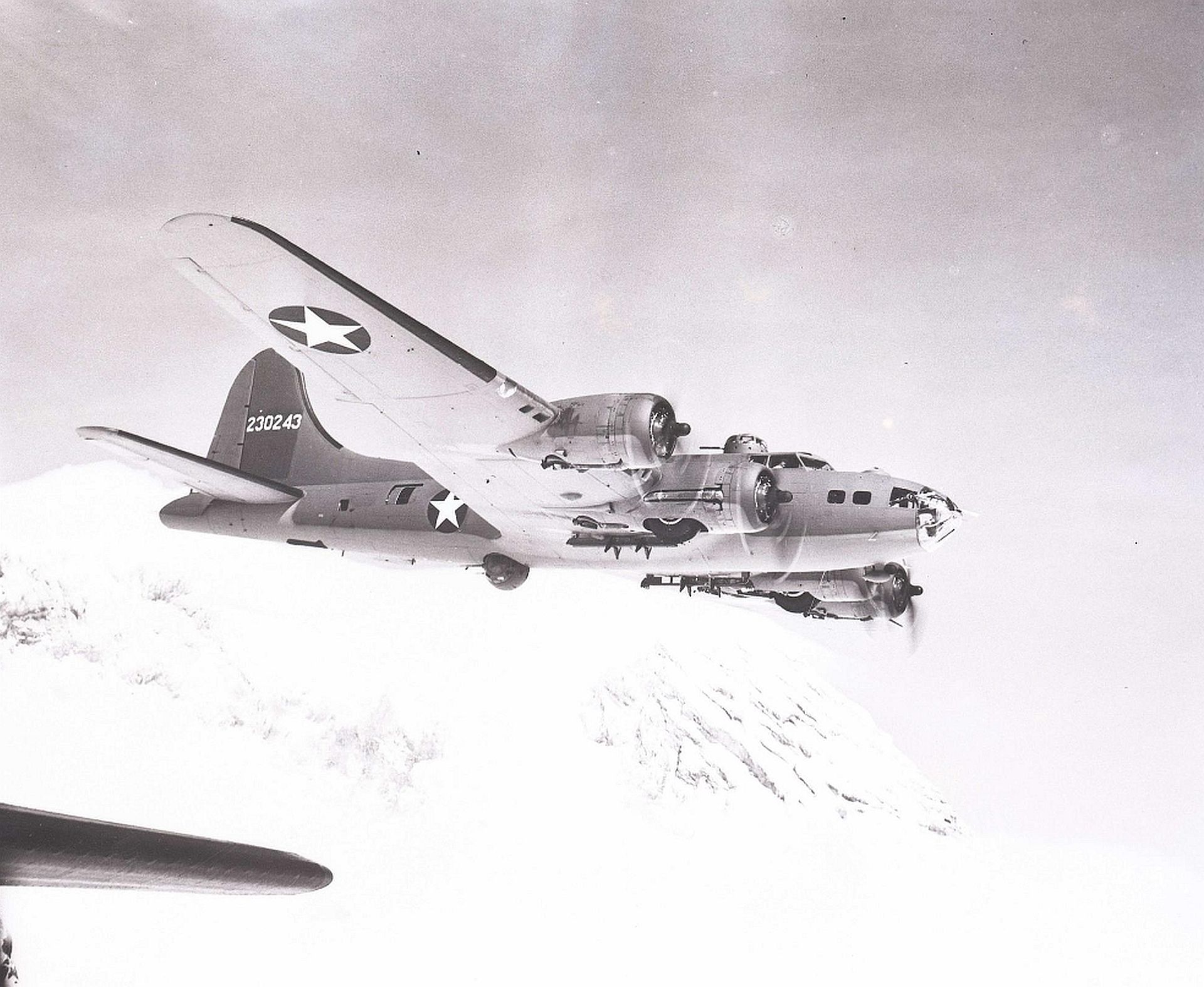 B 17F 42 30243 With Bomb Racks Attached