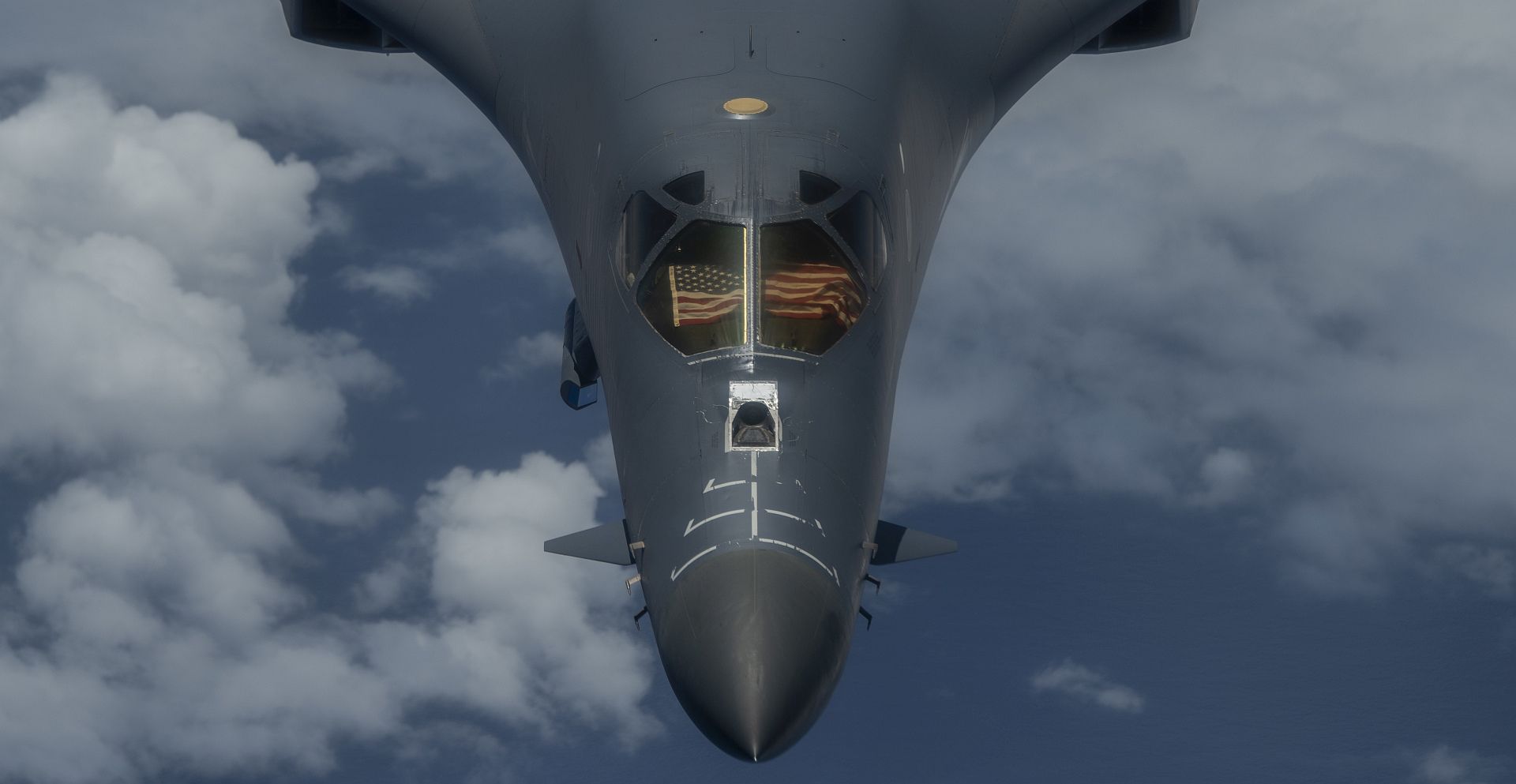 B 1B Lancer Flies Over The East China Sea May 6 2020