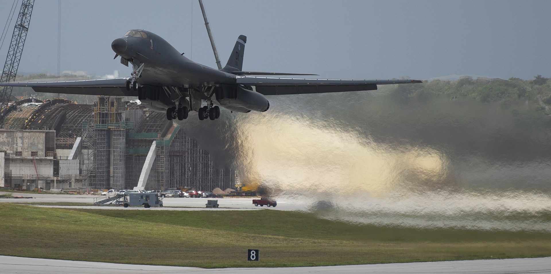 B 1B Lancer Takes Off At Andersen Air Force Base Guam May 4 2020