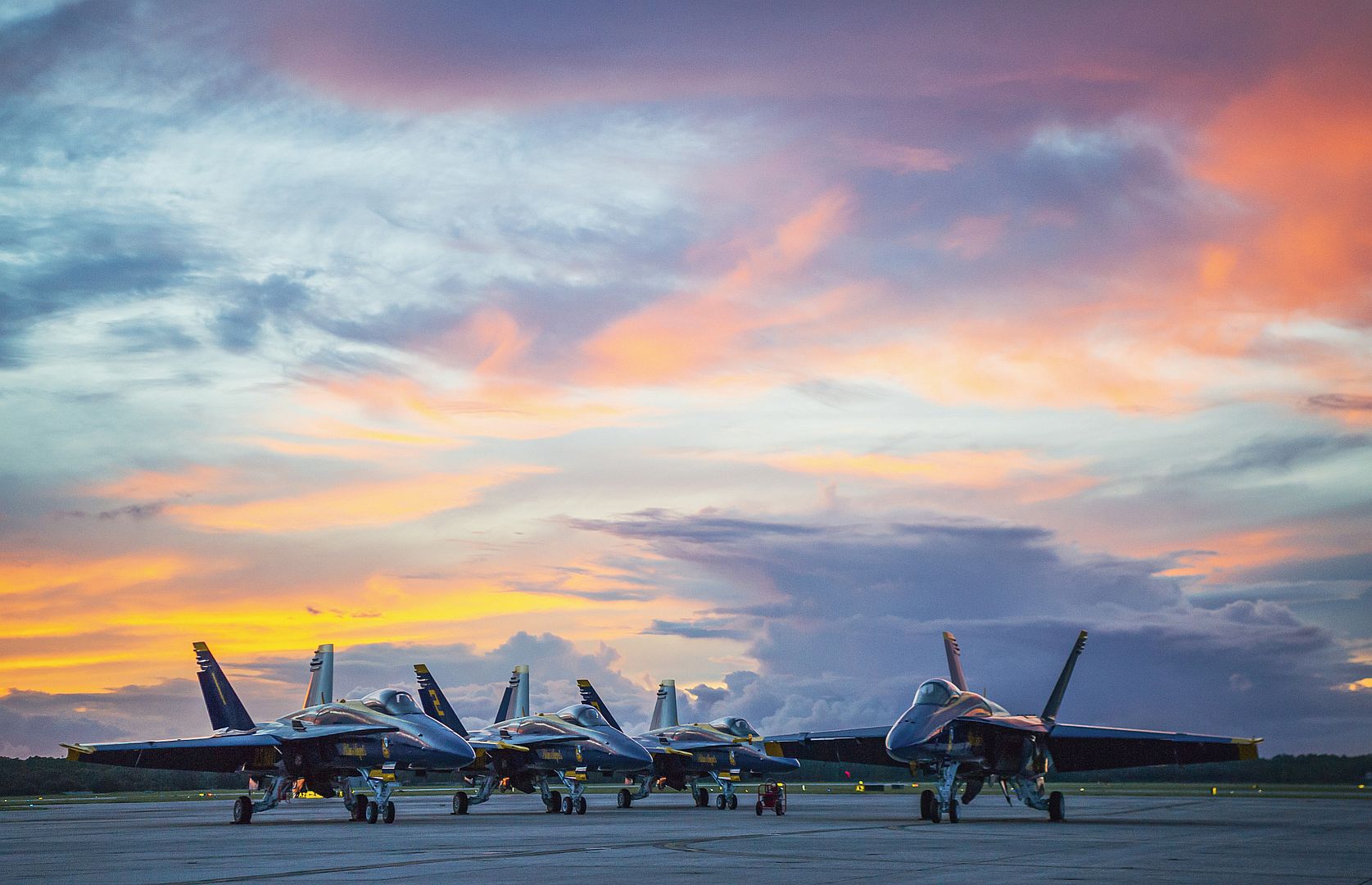 Blue Angels FA 18 Super Hornet Is Parked On The Flight Line At Naval Air Station Pensacola Florida 3