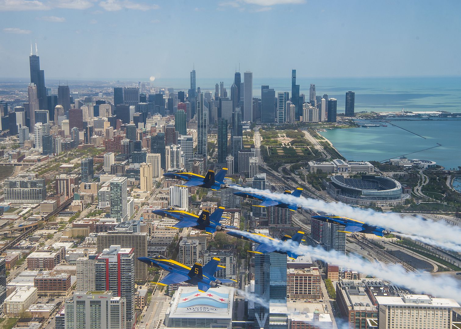 Blue Angels Honored Frontline COVID 19 First Responders And Essential Workers With Formation Flights Over Detroit Chicago And Indianapolis On May 12 2020