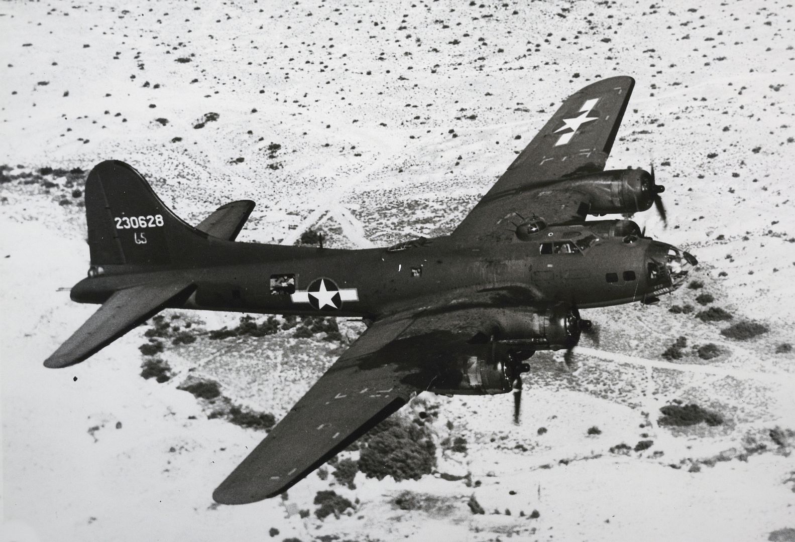 30628 Flying Over The Las Vegas Flexible Gunnery School 1943 30628 Flying Over The Las Vegas Flexible Gunnery School 1943